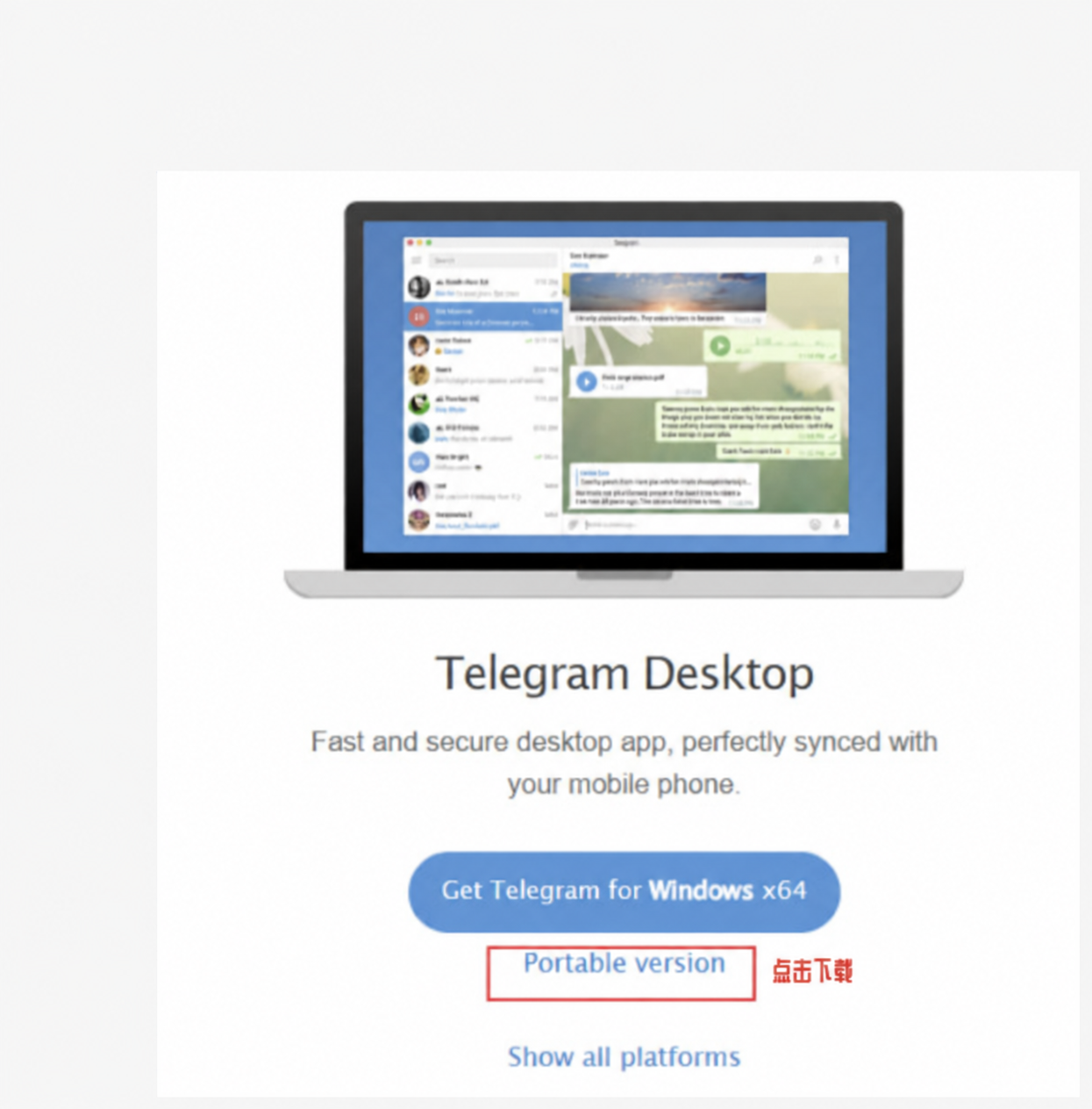 Telegram Desktop 便携版下载位置