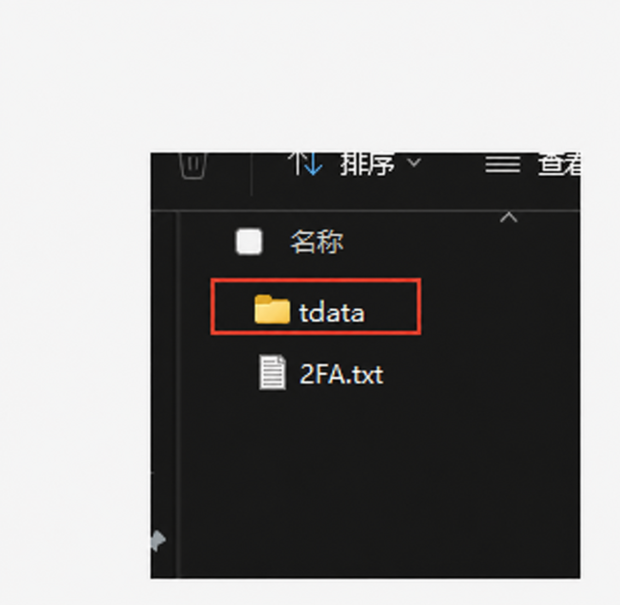 复制整个 tdata 文件夹